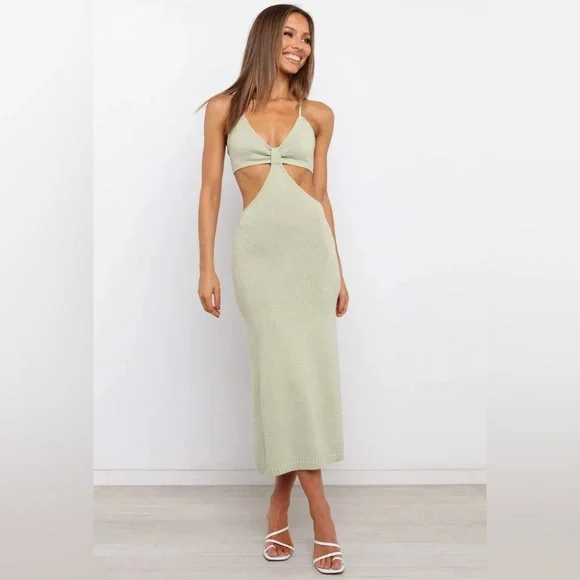 petal and pup green midi dress Petal and Pup Women's Grasie Dress
